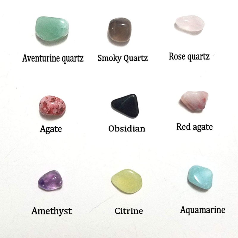 JM 1.1 lb Mixed Nature Stones & Crystal Tumbled Chips Gemstone Crushed Pieces Irregular Shaped Jewelry Making Home Crafts Projects Flower Pot Fish Tank Decoration Gift - Image 4